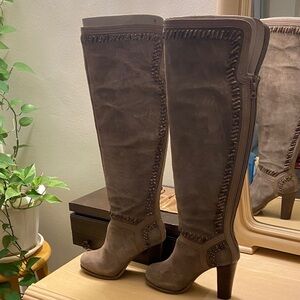 Carlos by Carlos Santana Tan Over the Knee Boots